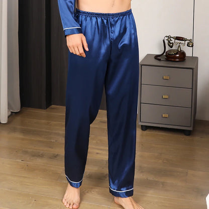 Men's Comfortable Loose Breathable Ice Silk Sleeping Pants