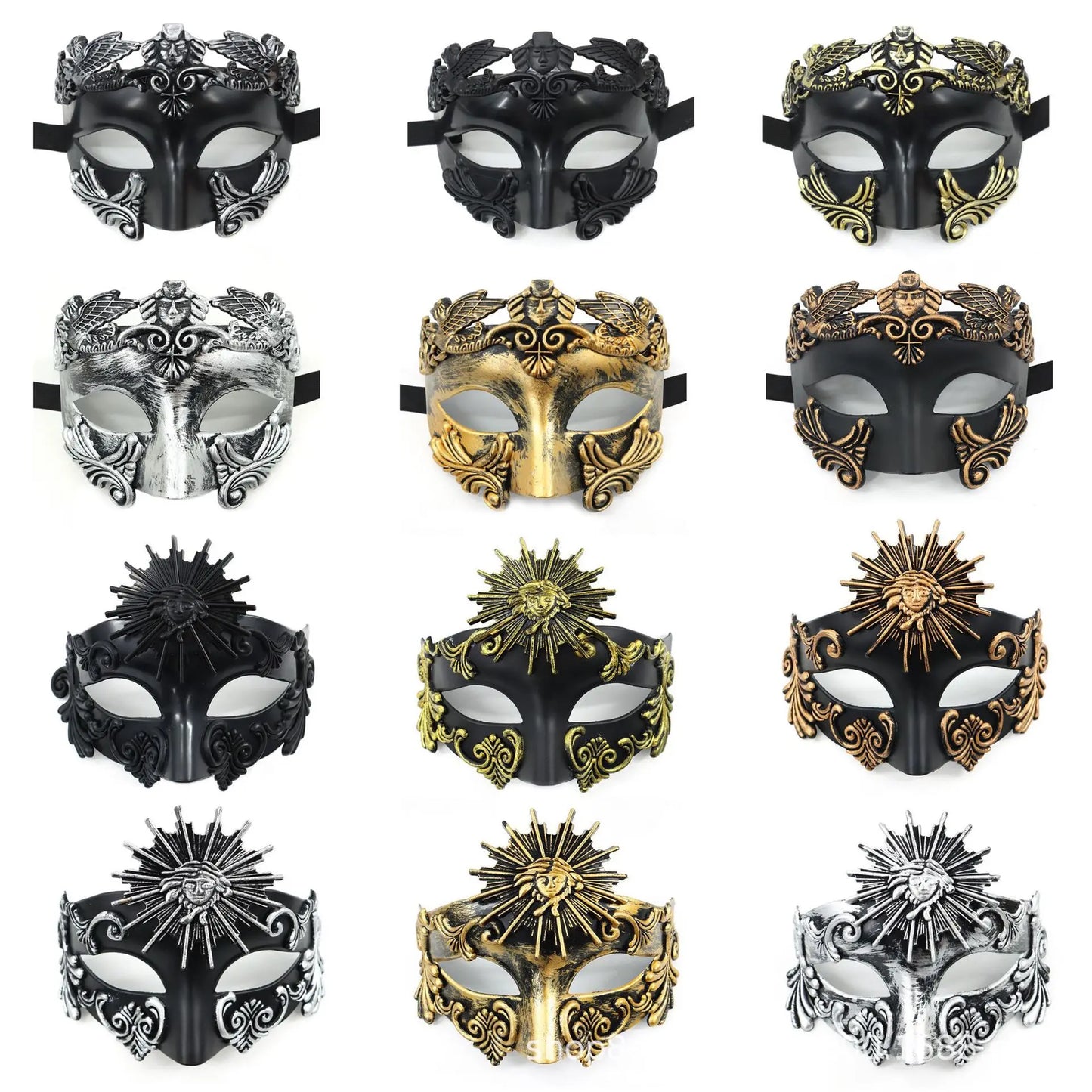 Cross-border Halloween Venice Ancient Greece and Rome Mask Egyptian Men's Masquerade Samurai Mask