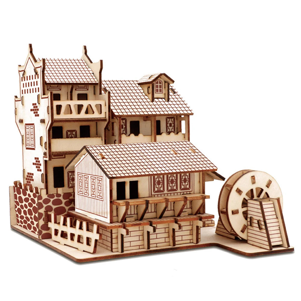 3D Chinese House Wooden Puzzle