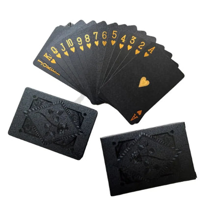 Black & Gold Waterproof Playing Cards