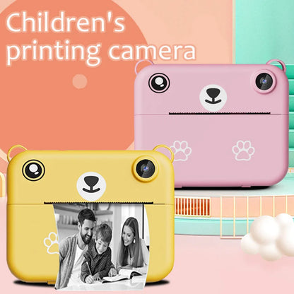 Children's Mini Thermal Printer HD Video Recorder Digital Camera - Instant Print Photo 1080P