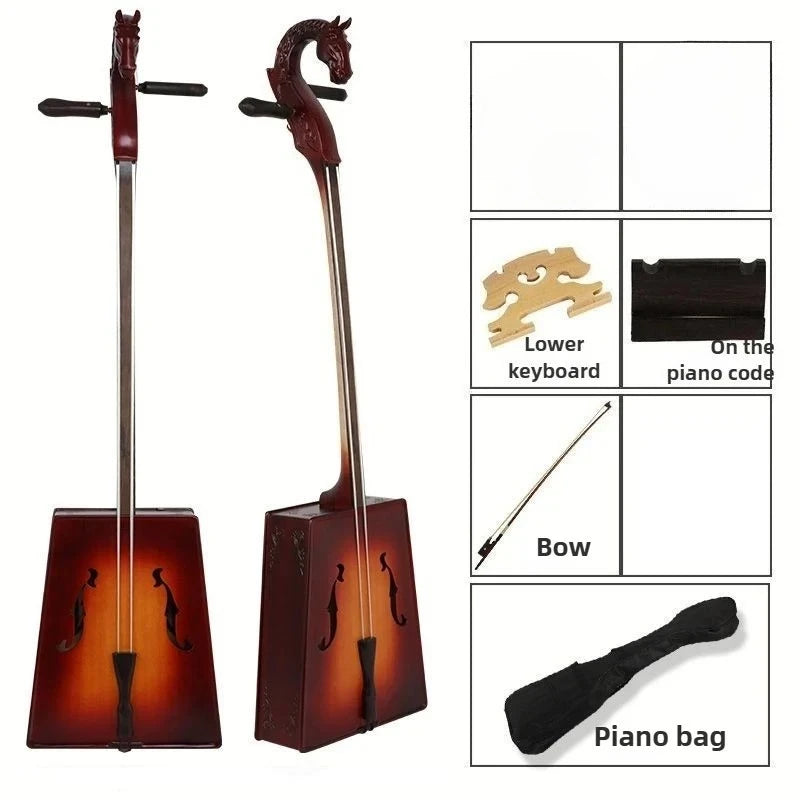 Morin Khuur Matouqin Plucked Plate Violin | Mongolia Ethnic Musical Instruments