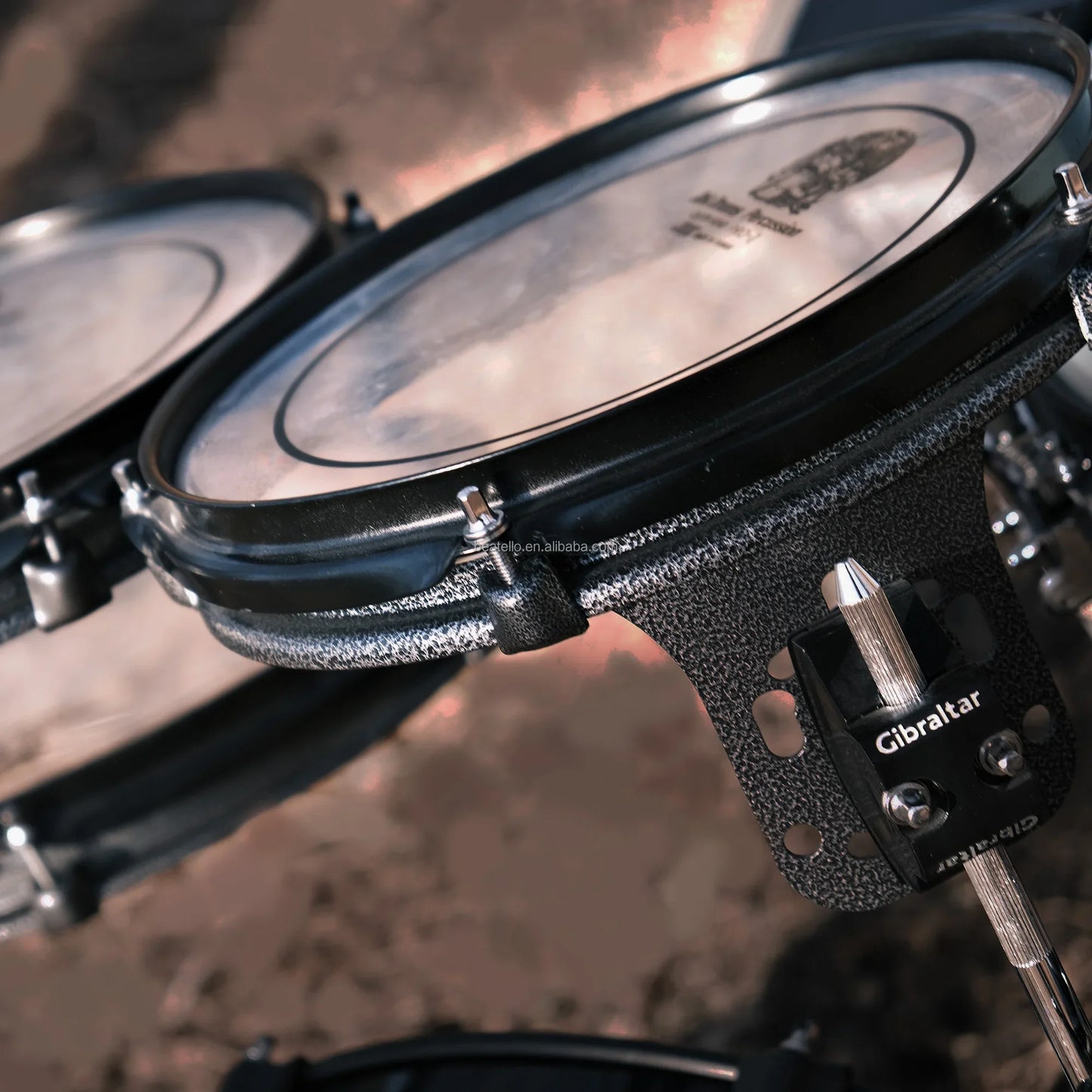 JBK Professional Percussion Low Frequency Full Sizes 5 Piece Drum Set - Portable Tablet Pads