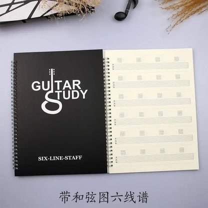 Blank Six-Line Music Notebook