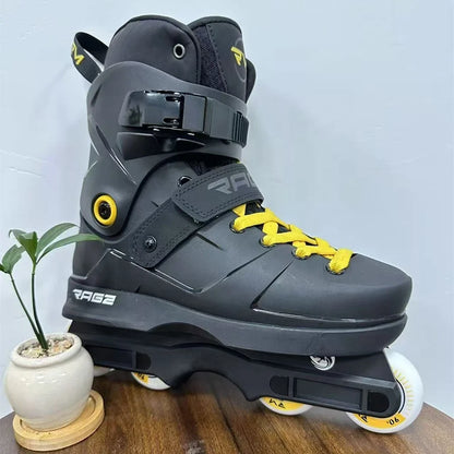 Professional Aggressive Inline Skates for Men & Women – Ultralight Street Roller Blades with Durable Comfort Fit