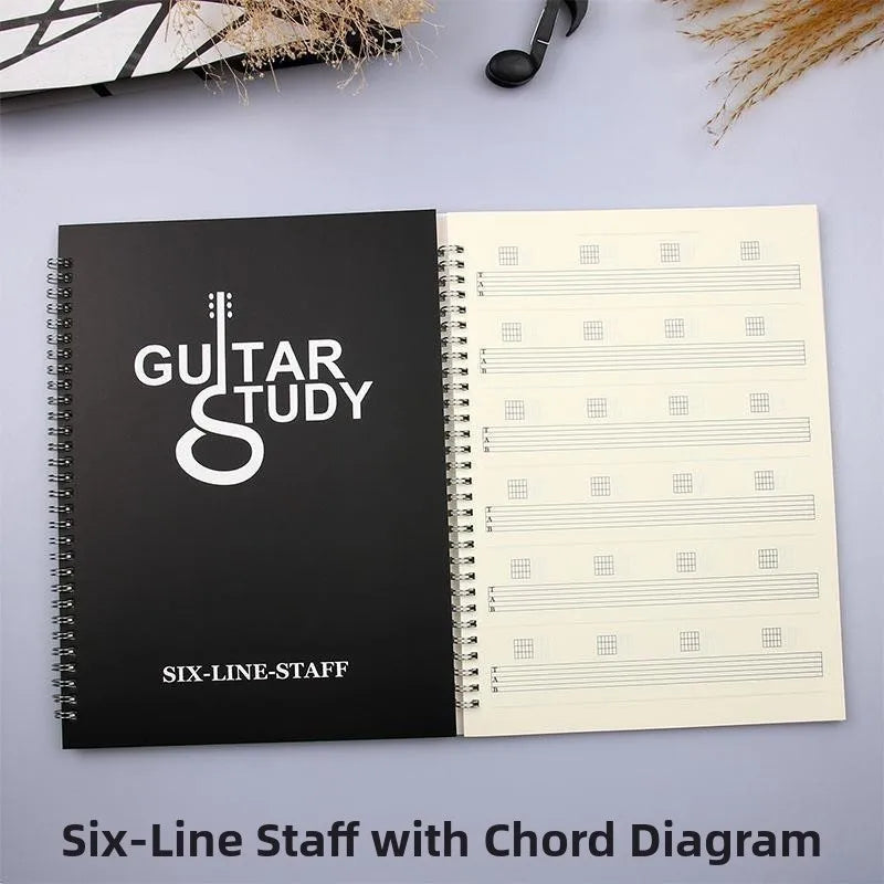 Blank Six-Line Music Notebook