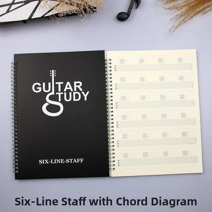 Blank Six-Line Music Notebook