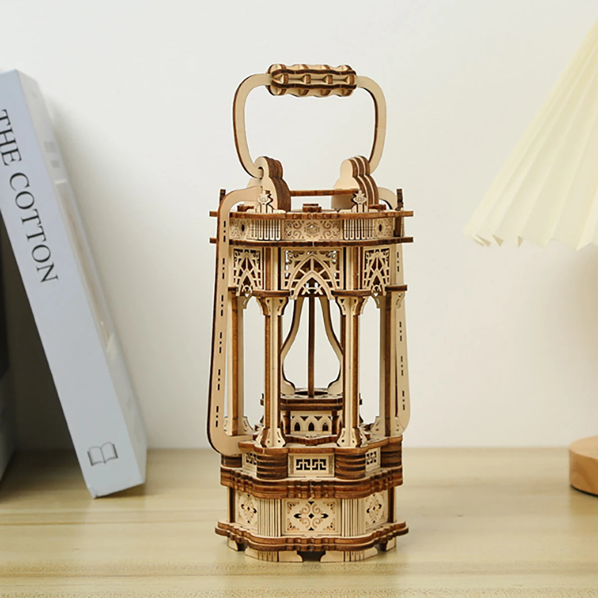 Tang Lantern 3D Car Wooden Puzzle Scale Model,DIY Model Kit, Handcraft Gift,Home Decoration,Mechanical Model Kit, Building Toy