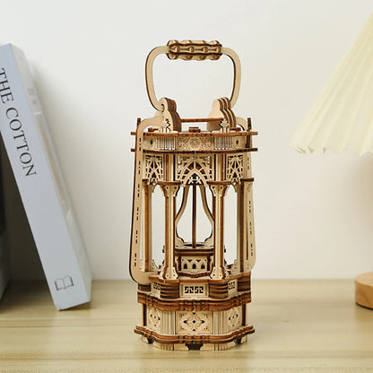 Tang Lantern 3D Car Wooden Puzzle Scale Model,DIY Model Kit, Handcraft Gift,Home Decoration,Mechanical Model Kit, Building Toy