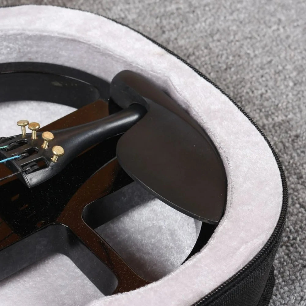 4/4 Wooden Electronic Violin Beginners Practice Electric Violin Children Professional Performance Electric Instrument