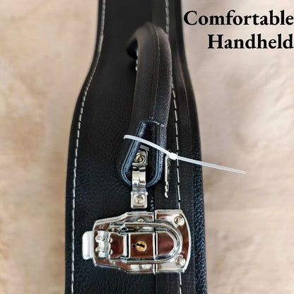 42 Inch Leather Guitar Case Fleece-lined‌ Waterproof Shockproof Portable Stable Durable Guitar Box Musical Instrument Accessory