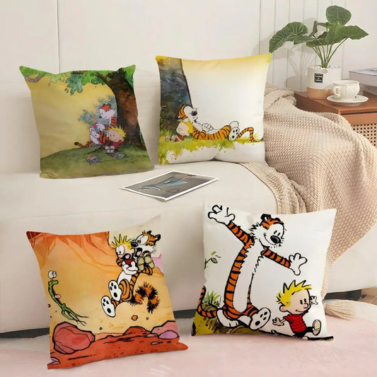 Comic Calvin and Hobbes Cushion Cover