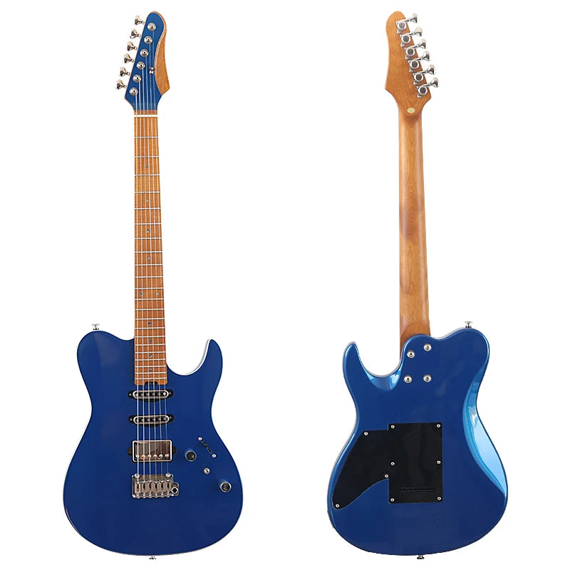 39" High Glossy, Solid Okoume Body, Roasted Maple Neck Electric Guitar