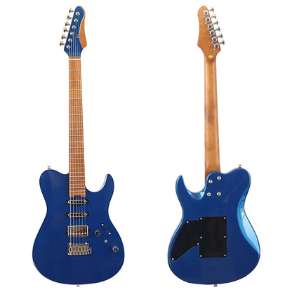 39" High Glossy, Solid Okoume Body, Roasted Maple Neck Electric Guitar