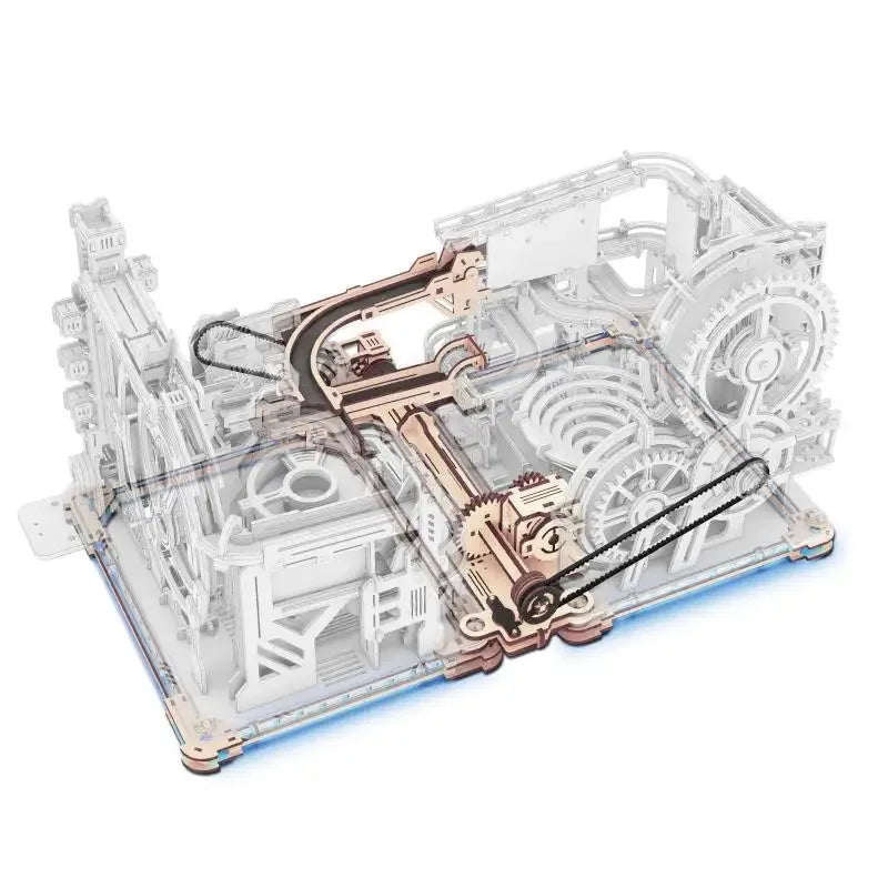 3D Puzzles Brain Teaser | Robotime Rokr Electric Model Kits - Marble Spaceport