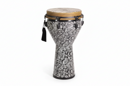 12" Djembe African Drum - Colorful Art Patterns