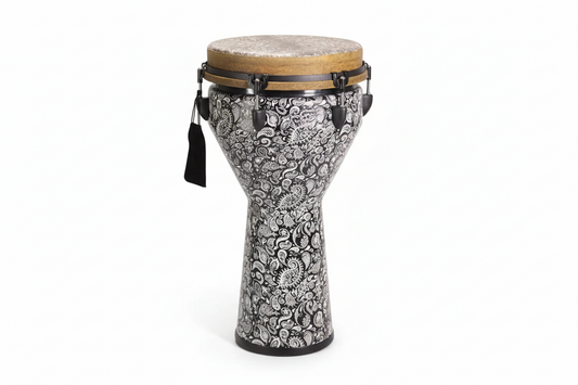 12" Djembe African Drum - Colorful Art Patterns