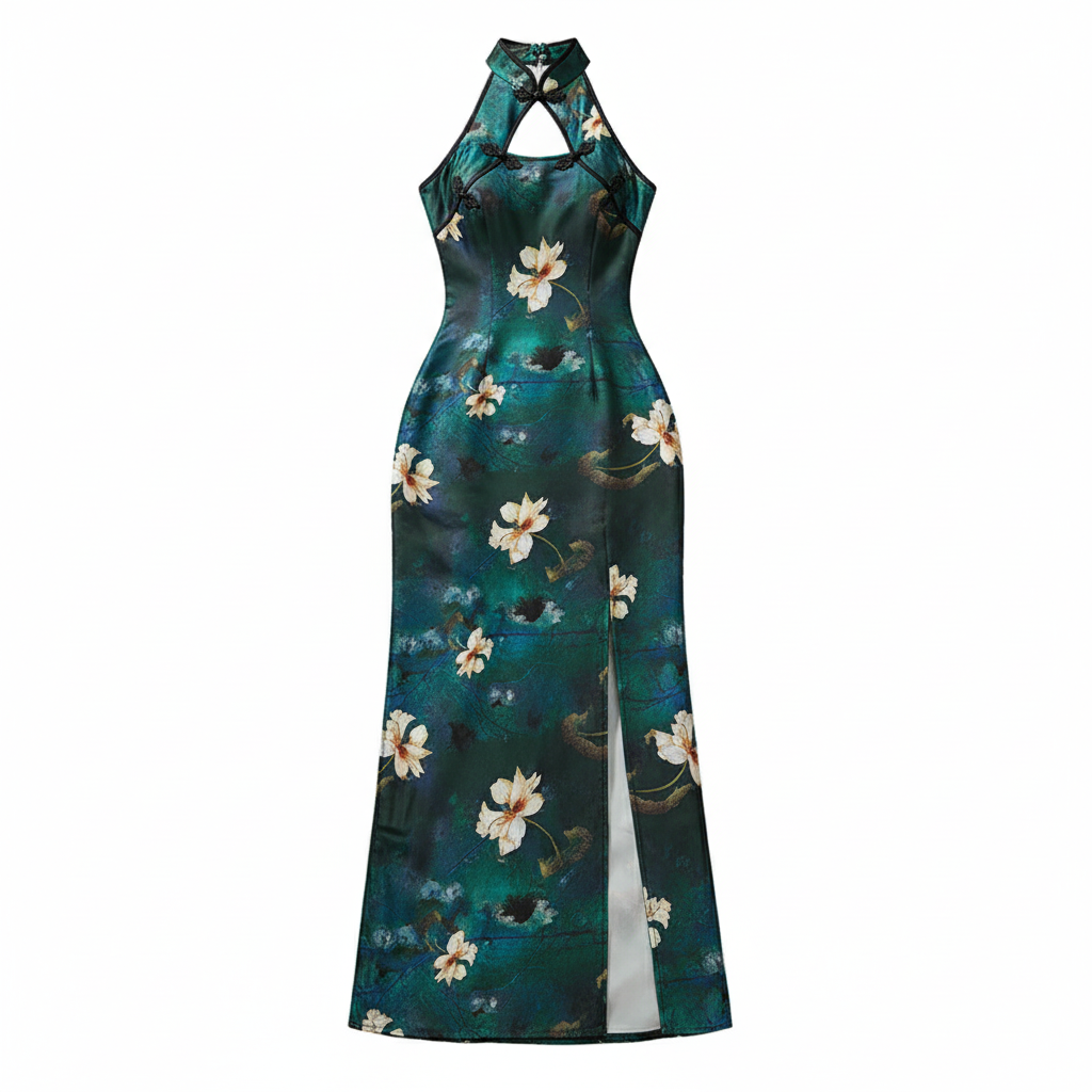 Women's  Chinese Vintage  National Cheongsam Dress