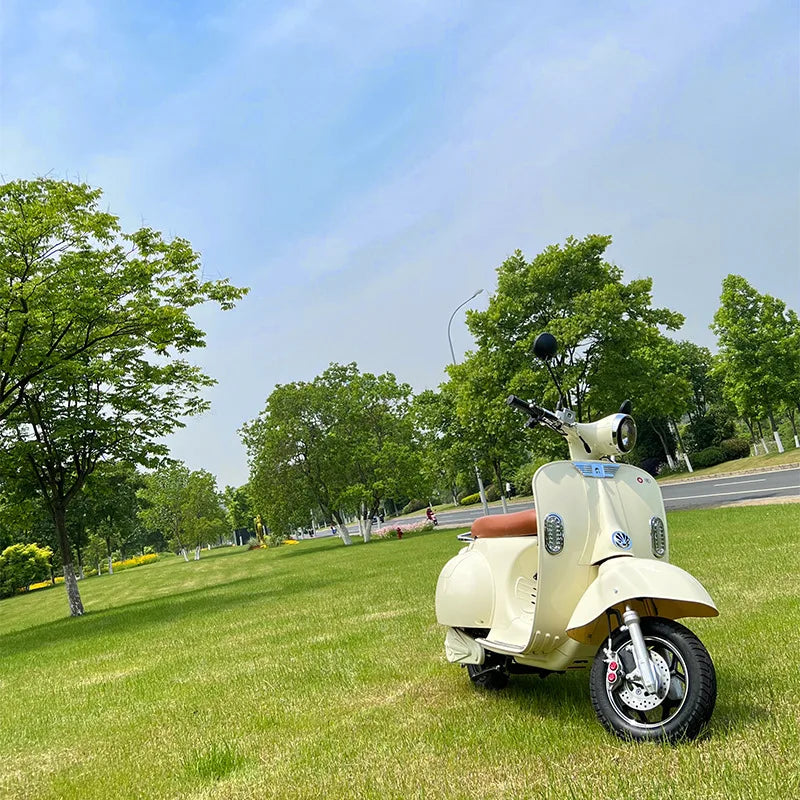 Vintage Electric Scooter Bike – 1200W High Speed Adult Electric Moped with 60V Battery for City Commuting