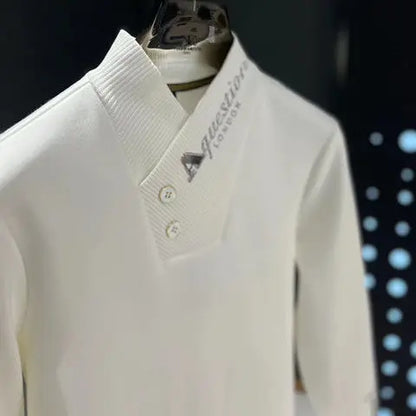 Fashionable Autumn and Winter Casual Simple and Versatile Half-high Neck Long-sleeved Base Shirt
