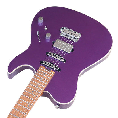 39" High Glossy, Solid Okoume Body, Roasted Maple Neck Electric Guitar