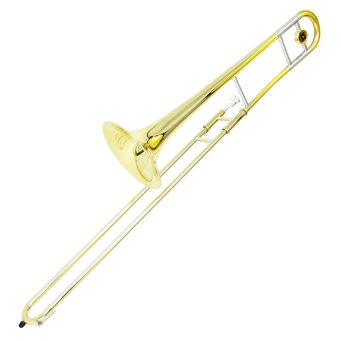 M MBAT Alto Bb Trombone Brass Lacquer Tone B flat Trombone With Mouthpiece Cleaning Cloth Case Brass Instruments With Parts