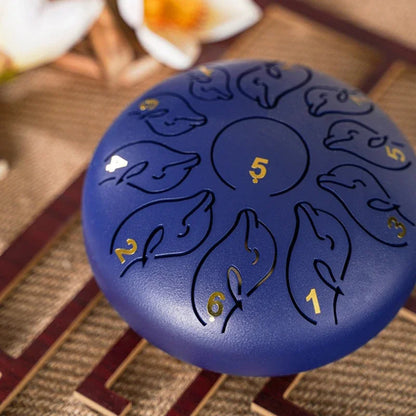 Steel Tongue Drum 6 Inch 11 Tone Handpan Ethereal Drum Portable Mini Music Drums Children Musical Instruments Yoga Meditation