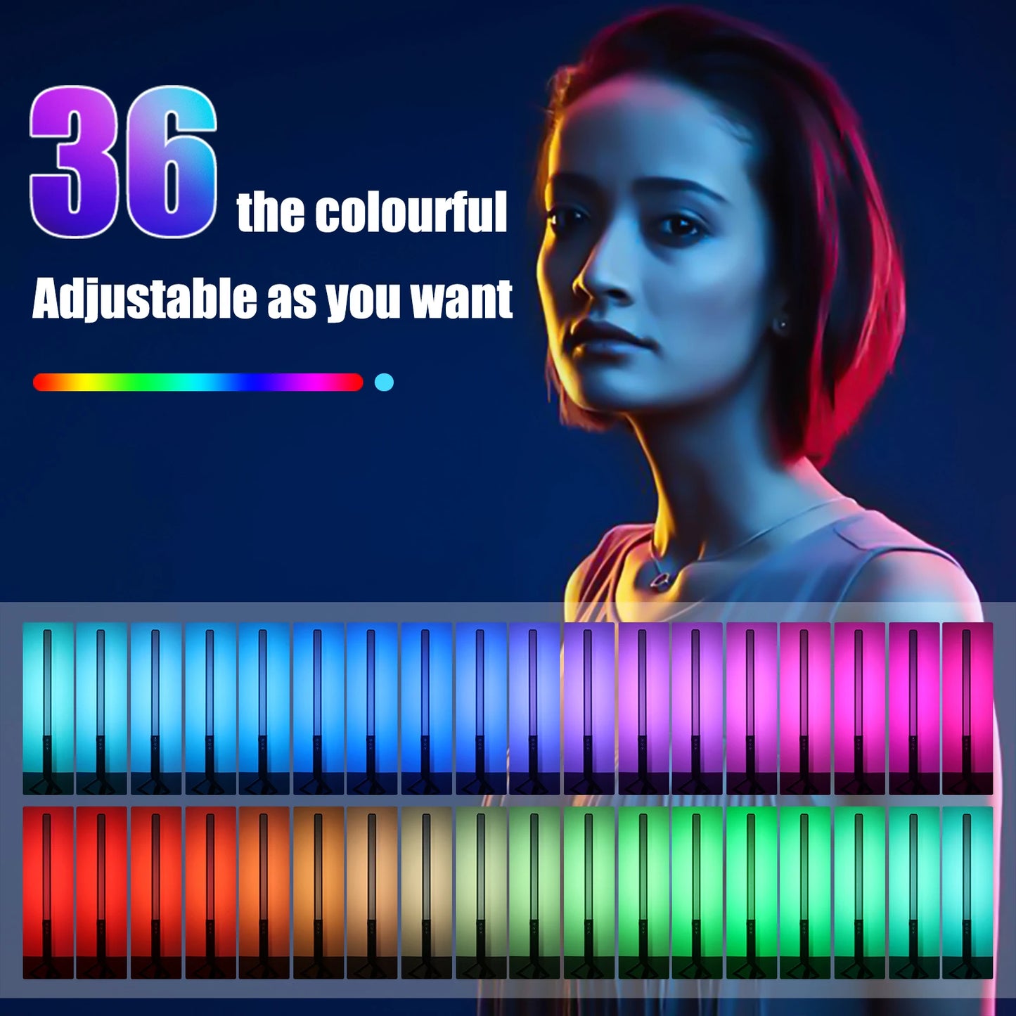 3000K-6000K LED RGB Handheld Light with Rechargeable Battery | Photo/Youtube/TikTok