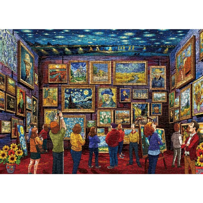 Van Gogh "Starry Night" Art Painting Sunflower And Iris Series Jigsaw Puzzle