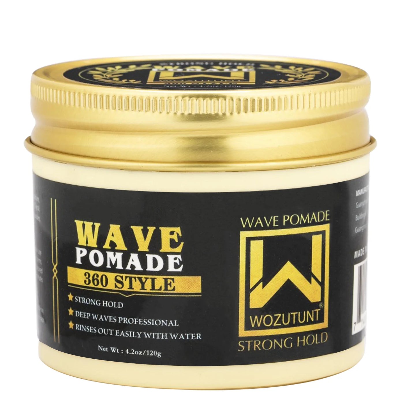 Shea Butter Wave Control Pomade Kit - 360 Style Strong Hold