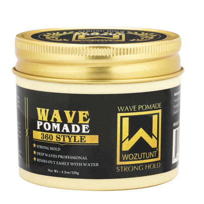 Shea Butter Wave Control Pomade Kit - 360 Style Strong Hold