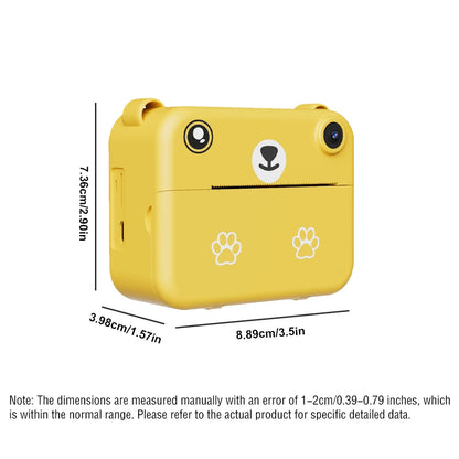 Children's Mini Thermal Printer HD Video Recorder Digital Camera - Instant Print Photo 1080P