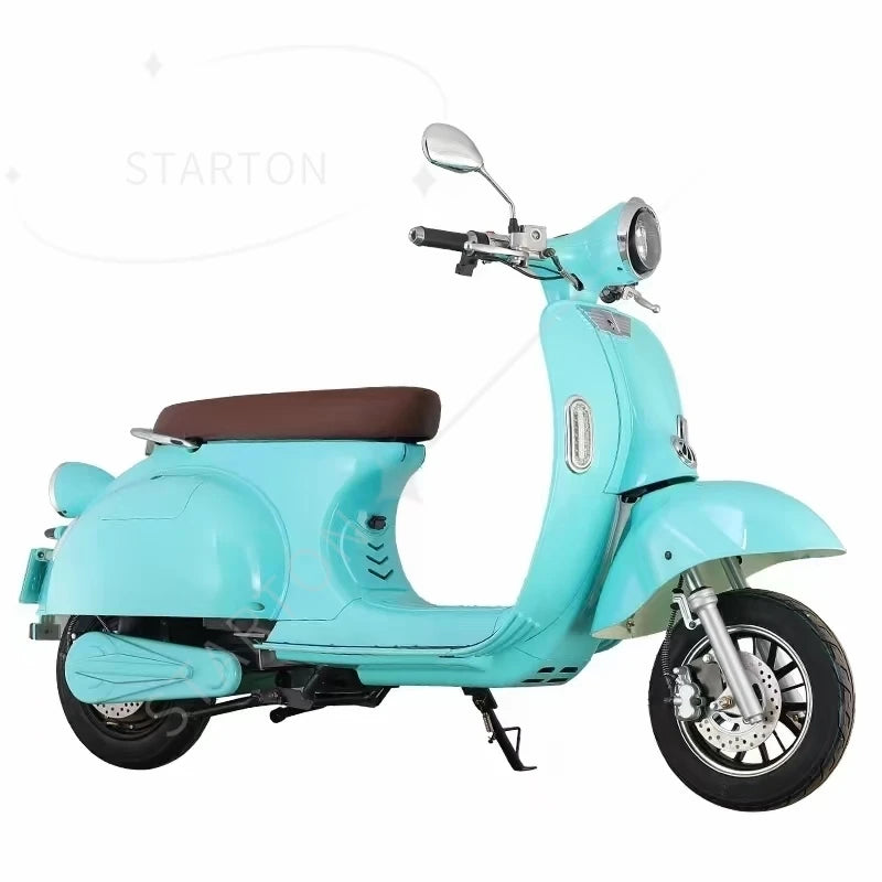 Retro Electric Moped Scooter – 10 Inch Fat Tire Electric Bike with Smart Features for Adults & Urban Commuting