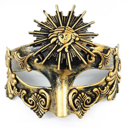 Cross-border Halloween Venice Ancient Greece and Rome Mask Egyptian Men's Masquerade Samurai Mask