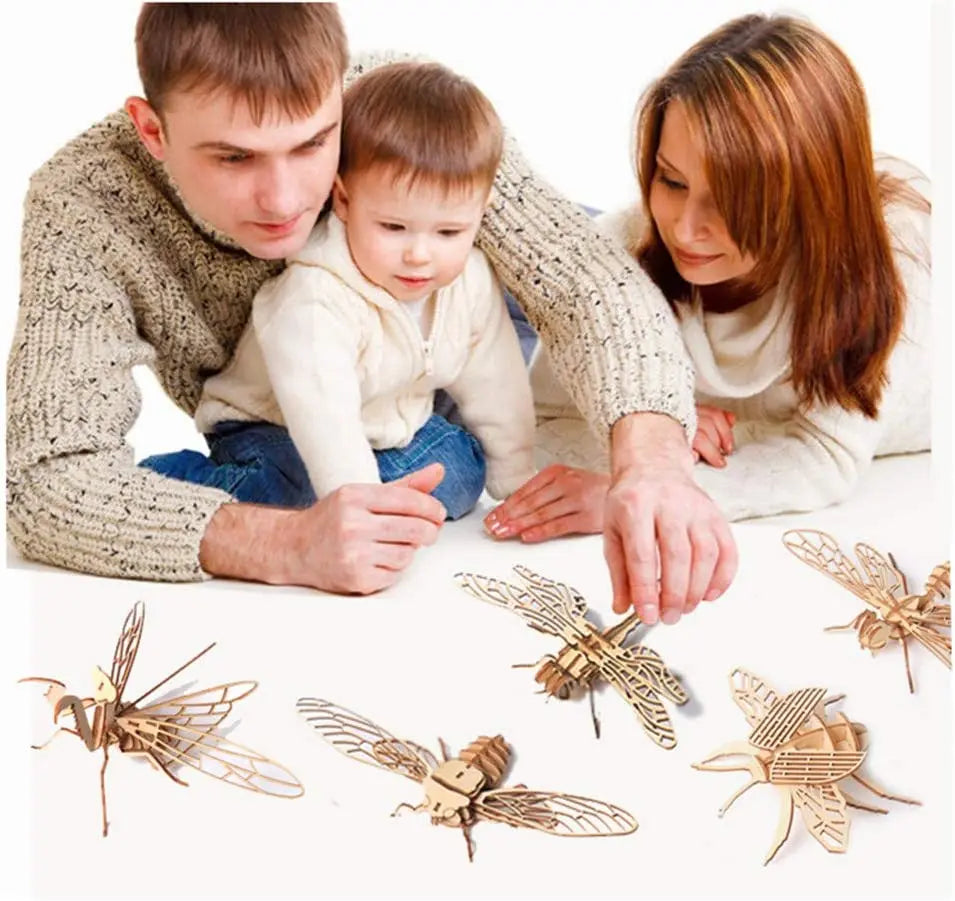 DIY 3D Wooden Puzzle Models