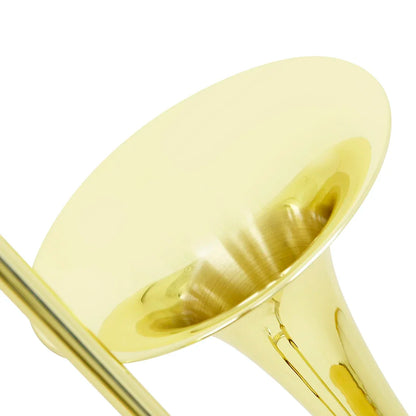 M MBAT Alto Bb Trombone Brass Lacquer Tone B flat Trombone With Mouthpiece Cleaning Cloth Case Brass Instruments With Parts