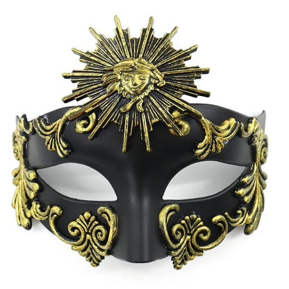 Cross-border Halloween Venice Ancient Greece and Rome Mask Egyptian Men's Masquerade Samurai Mask