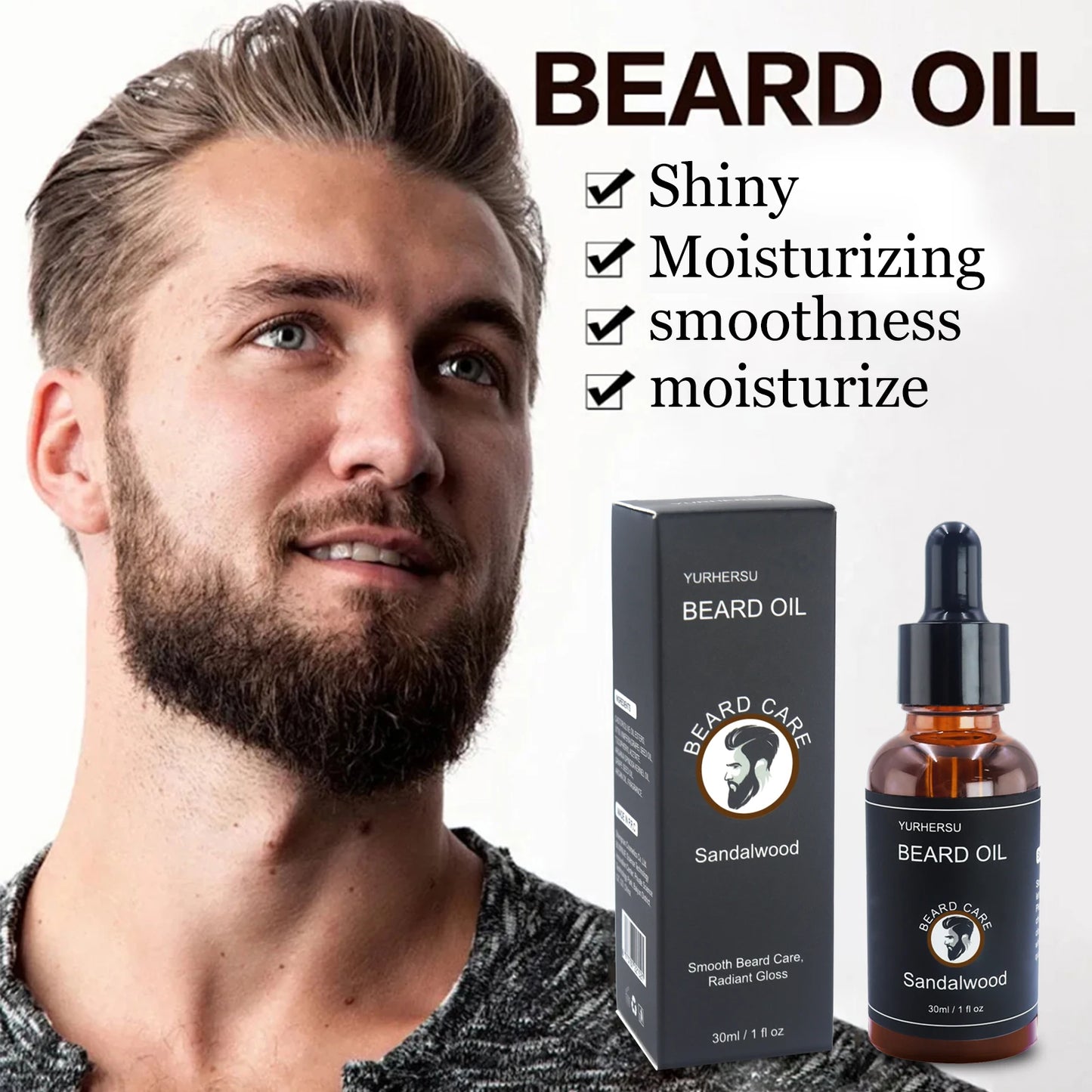 YURHERSU Facial hair and Beard Growth Oil - 30ml