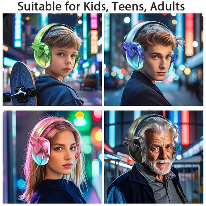 Kid's Fashionable Electroplated Earmuffs Headphones | Hearing Protector/Anti-Noise For Autism/Toddlers