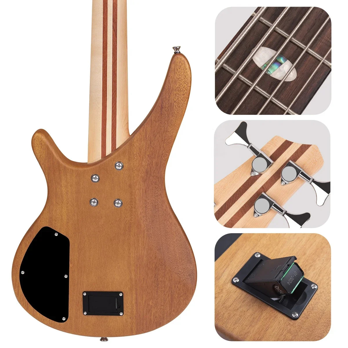 4/ 5 Strings Solid Body Electric Bass Guitar