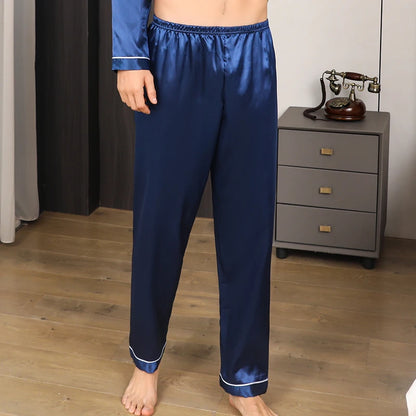 Men's Comfortable Loose Breathable Ice Silk Sleeping Pants