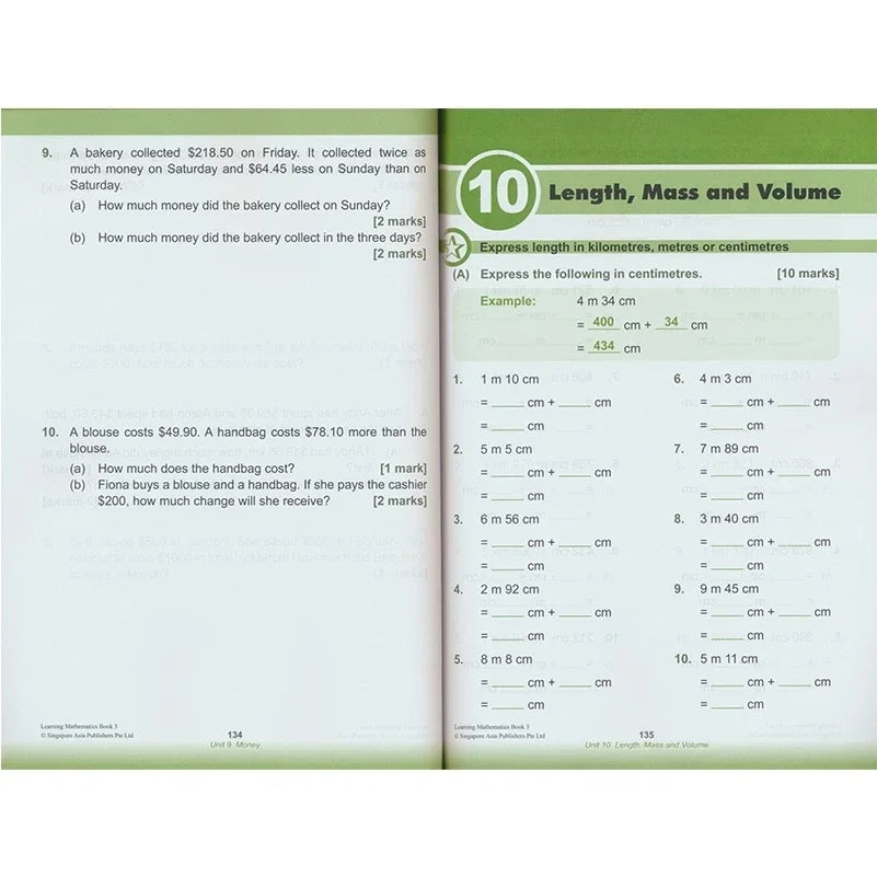 Mathematics Textbook | Learning Mathematics Grade 1-6 Children - 6 Books/Set SAP