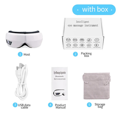 6D Smart Eye Massager Glasses with Bluetooth Music