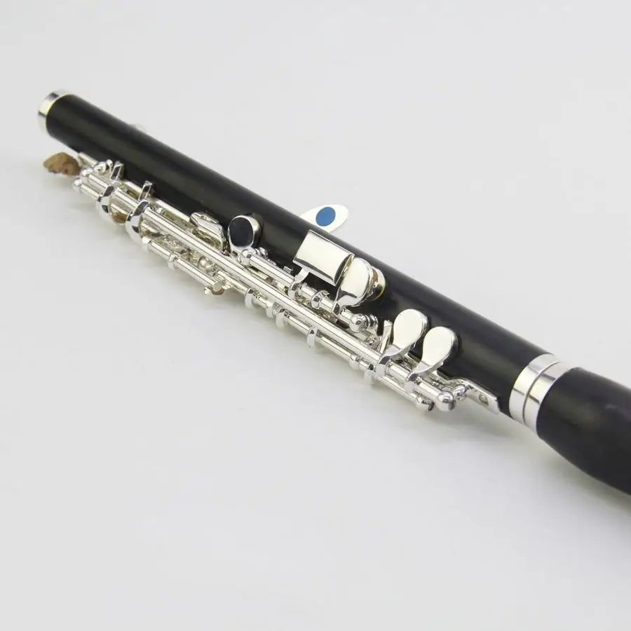 Japanese Muramatsu ebony flute – 17 holes, B-key design, in C major; made of pure silver, specially designed for use in bands.