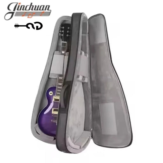 Premium Padded Oxford Gig Bag For Two Electric Guitars Portable With EVA & Nylon