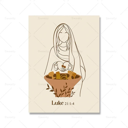 Jesus Holy Spirit Boho Style Wall Art - Canvas Print