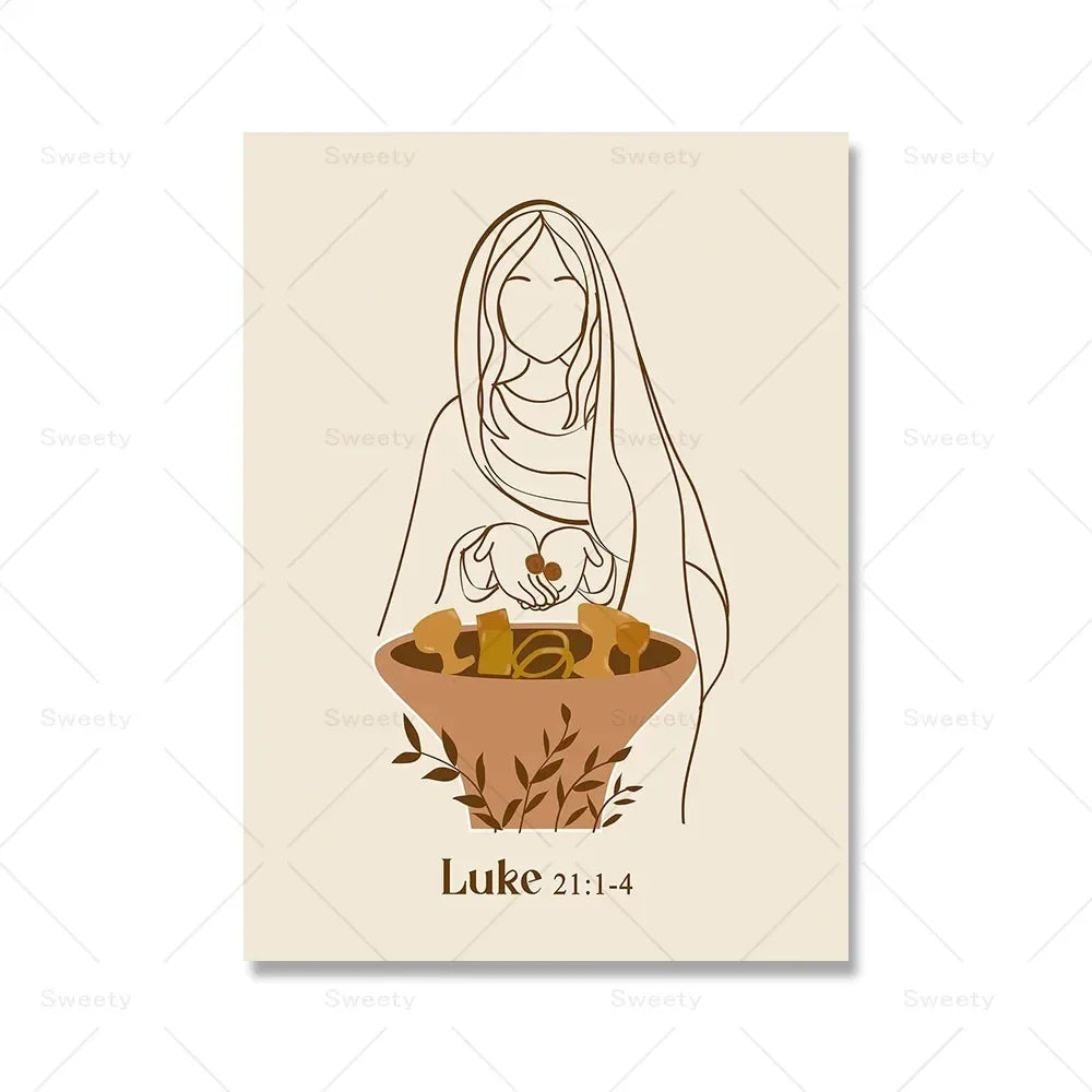 Jesus Holy Spirit Boho Style Wall Art - Canvas Print