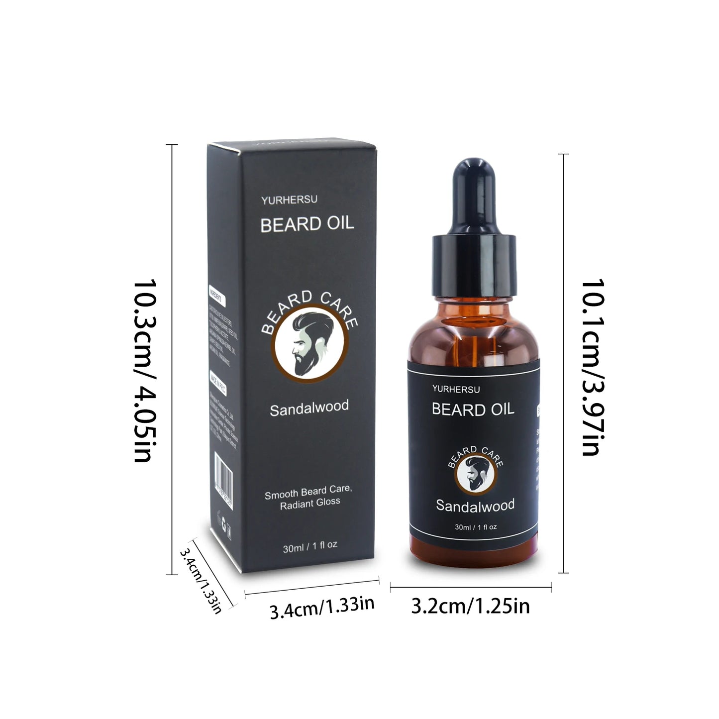 YURHERSU Facial hair and Beard Growth Oil - 30ml