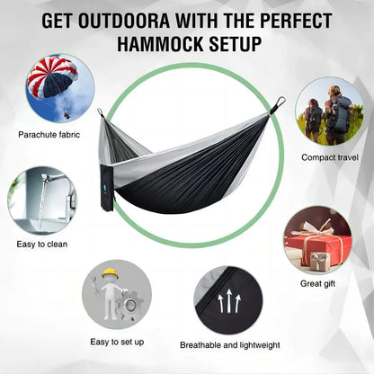 Portable Camping Parachute Cloth Hammocks - 300x200cm