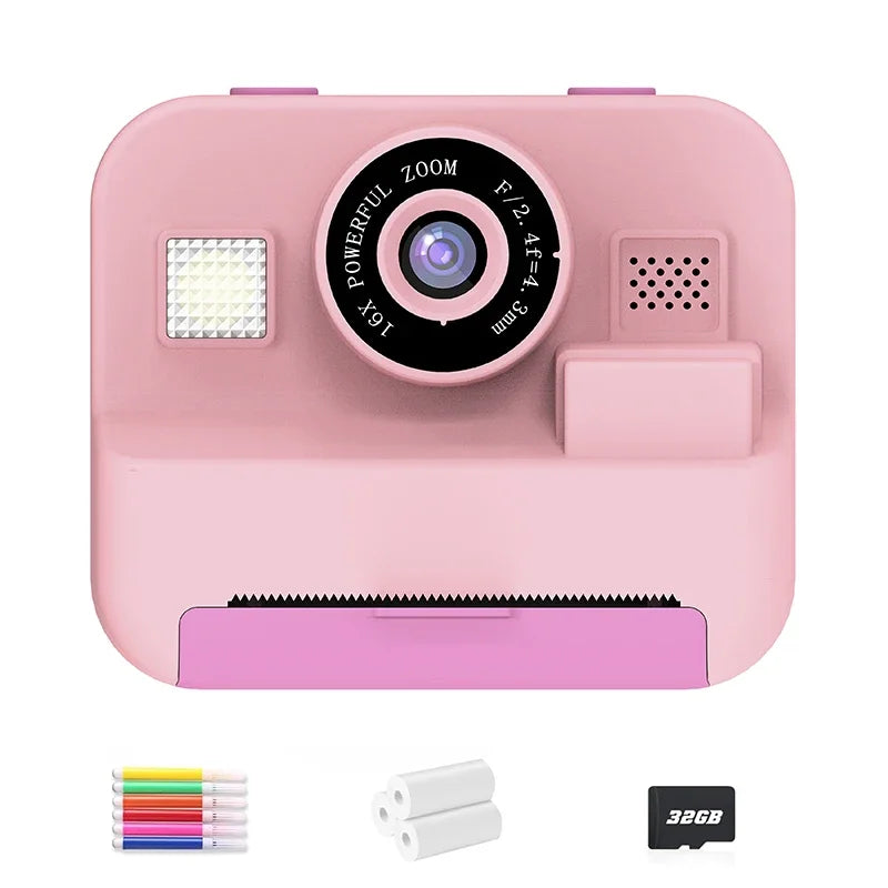 Educational Thermal Instant Print 1080P  Camera With 32G Card